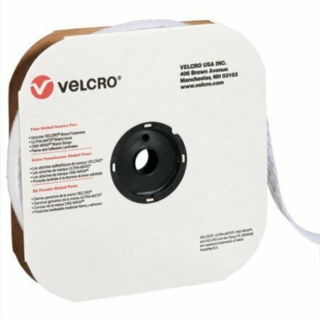 BSC PREFERRED 1-1/2'' x 75' - Loop - White VELCRO Brand Tape - Individual Strips S-17167